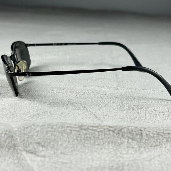 Ray Ban Sunglasses Black Rectangular Frame Only RB3162 SLEEK 006 52-19 - Picture 5 of 8